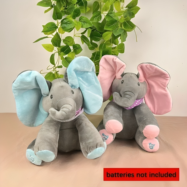 50% DE REMISE TEMPORAIRE | TrunkTunes™ | L'éléphant Peek-a-Boo chantant