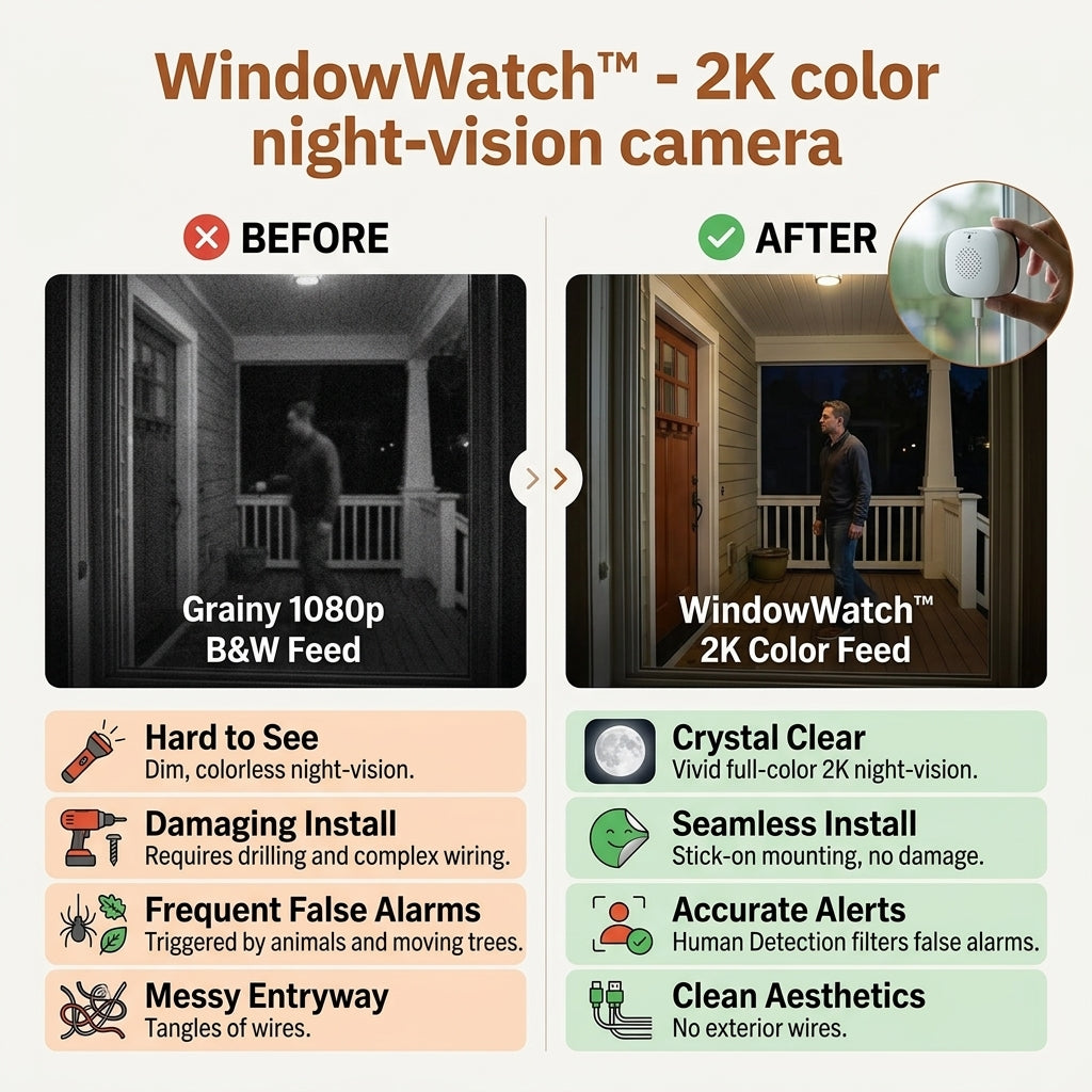 50 % DE REMISE TEMPORAIRE | WindowWatch™ - Caméra Sécurisée