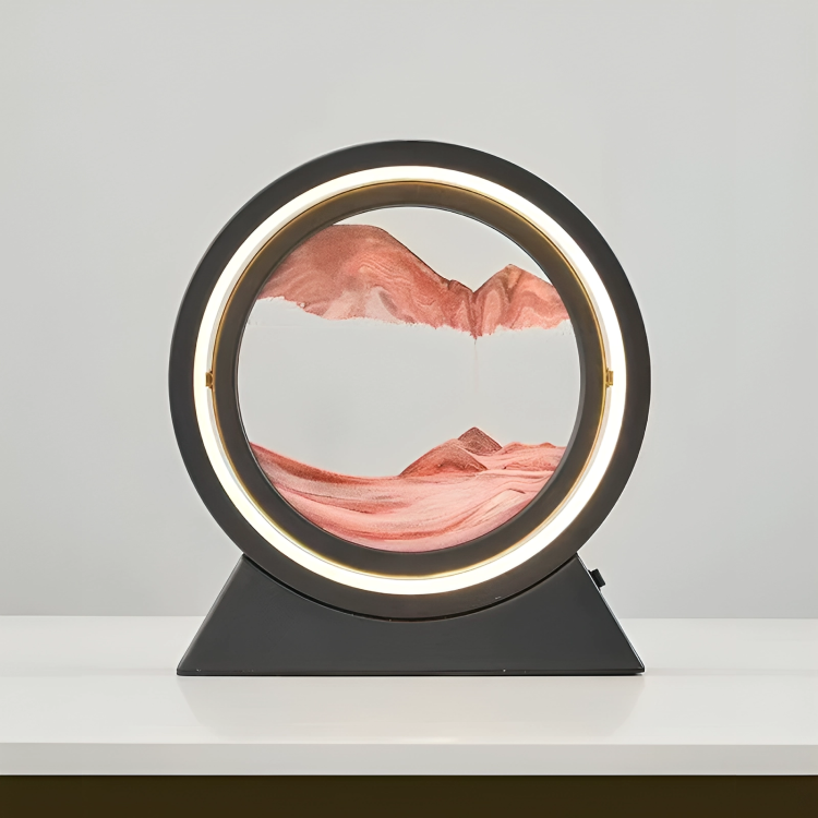 50 % DE REMISE TEMPORAIRE | SandAura™ | Lampe de table en sablier créatif en sable mouvant