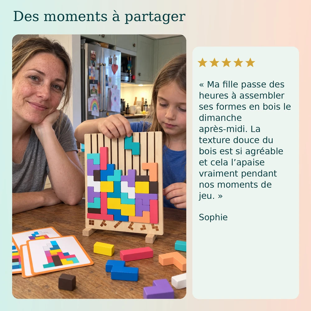 -50 % · OFFRE LIMITÉE · WoodyIQ™ · Quand le plaisir rencontre la concentration et la logique !