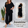 -50 % · OFFRE LIMITÉE · Jasmine™ · Ensemble tailleur deux pièces coupe décontractée