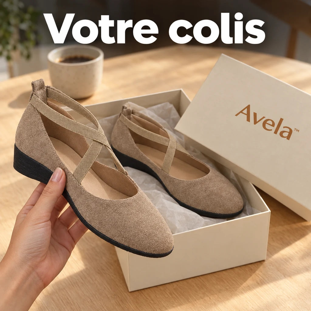Votre colis Avela : la boîte et la paire