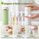 1+1 OFFERT · AUJOURD'HUI · QuadBott™ · 4-en-1 Flacons de voyage