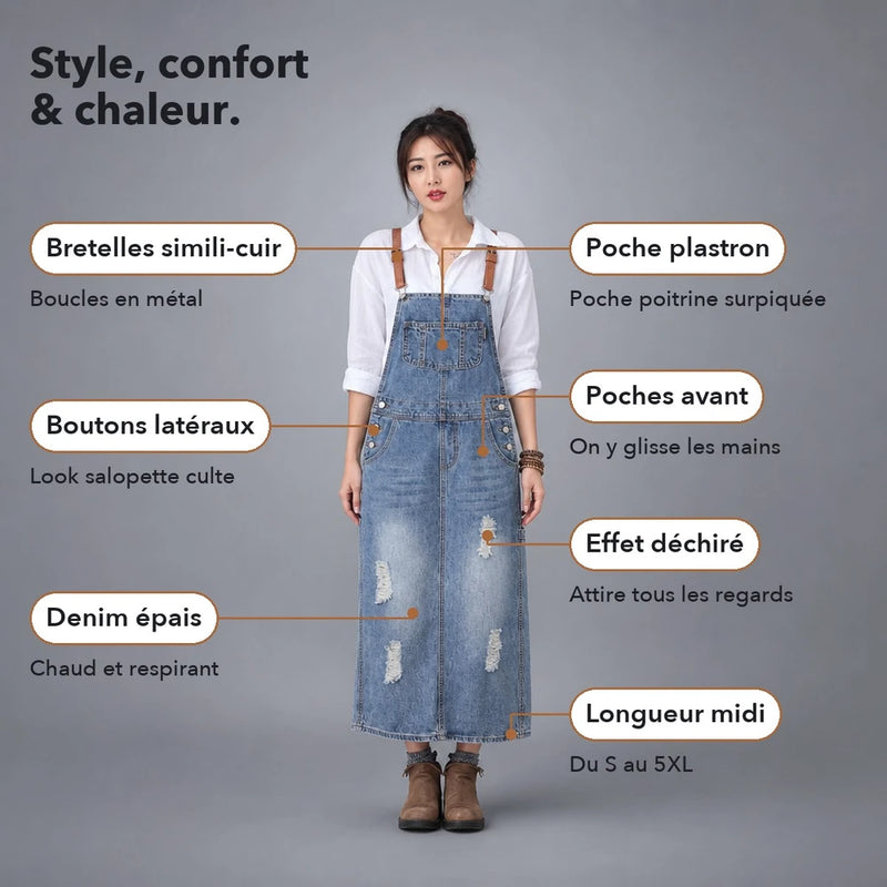 -50 % · OFFRE LIMITÉE · ClassyJumper™ · Robe salopette décontractée pour votre look du jour