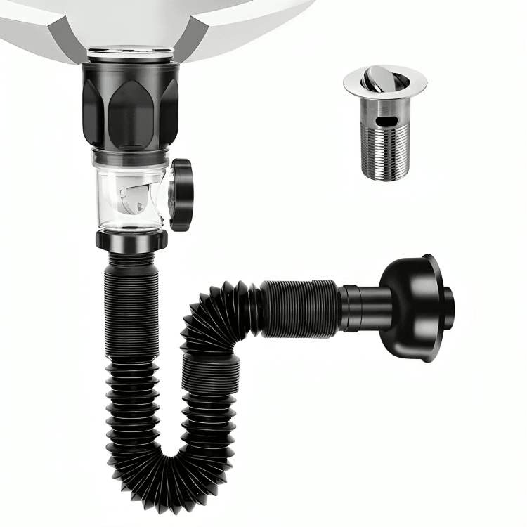 50% RABATT TEMPORÄR | DrainPro™ | Geruchsneutrales Teleskop-Abflussrohr - MODLIA