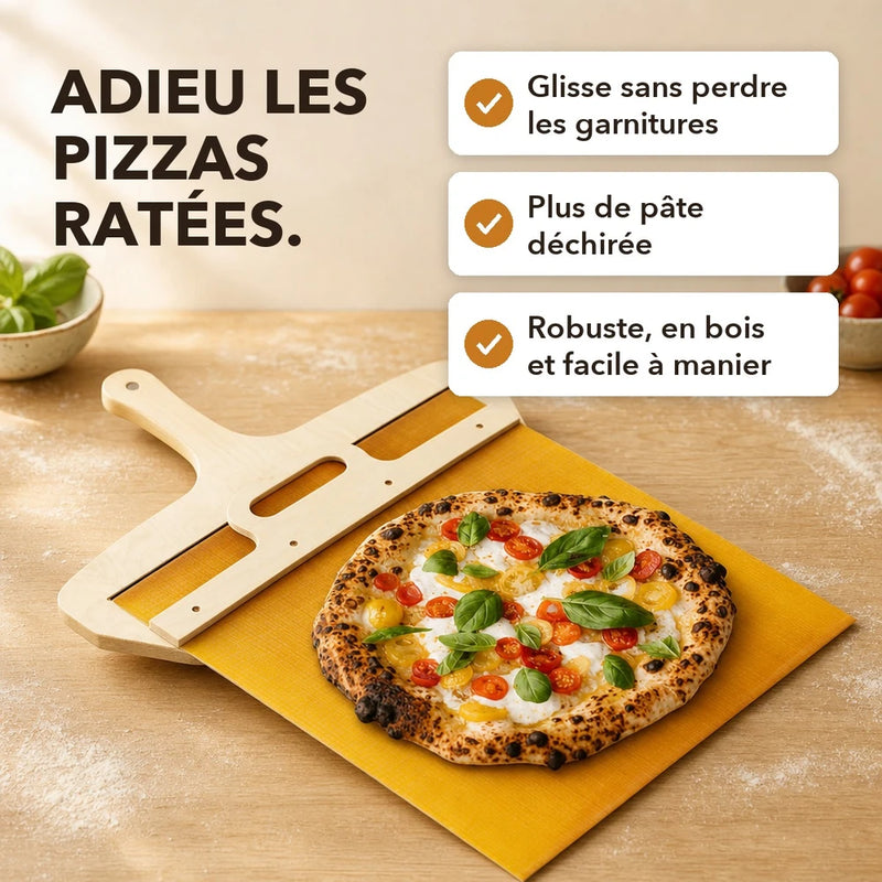 -50 % · OFFRE LIMITÉE · PizzaGlide™ · Pelle à pizza parfaite