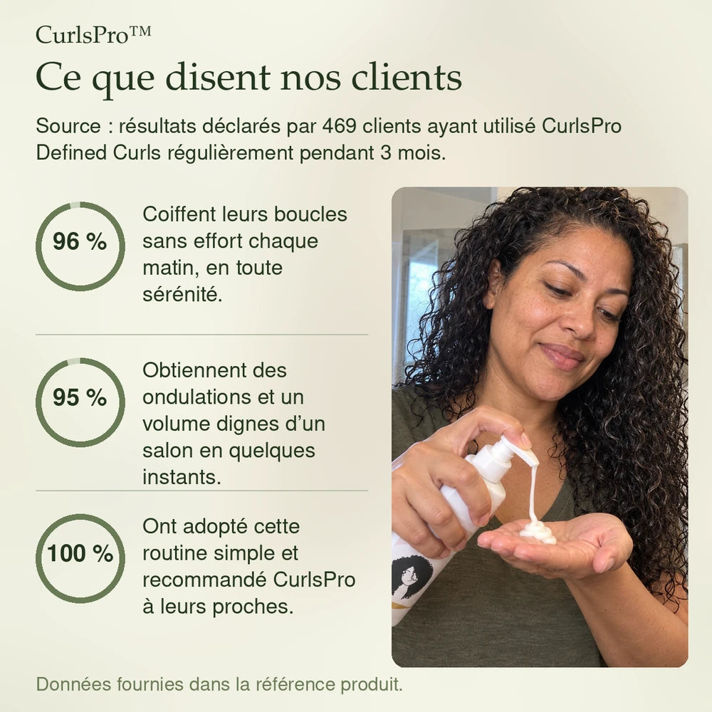 -50 % · OFFRE LIMITÉE · CurlsPro™ · Crème définissante pour boucles