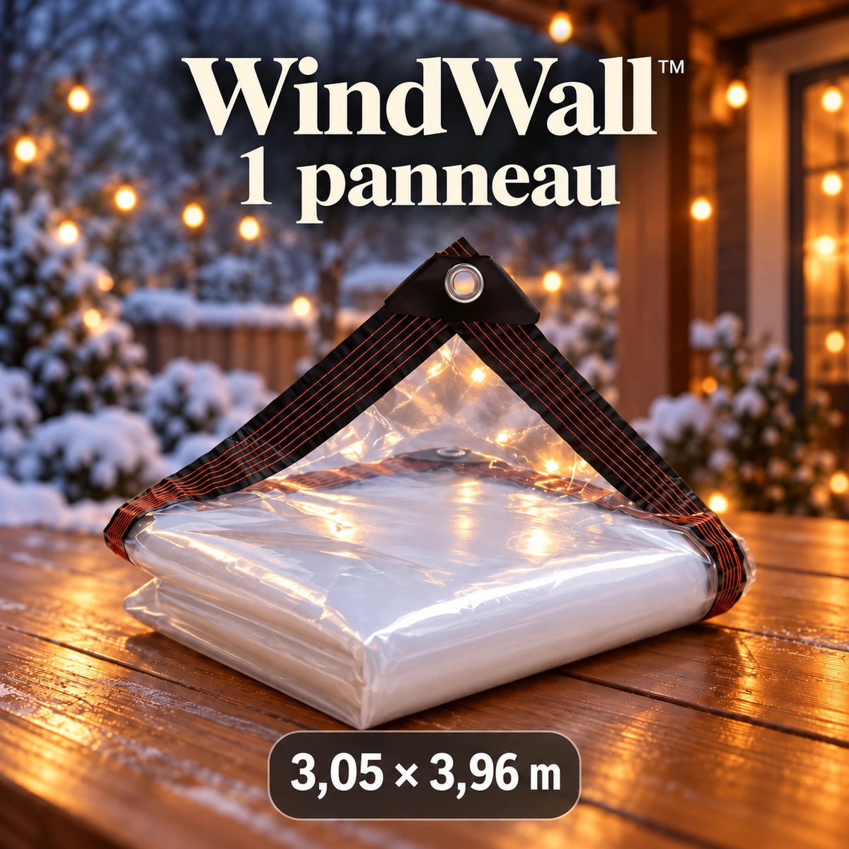 Photographie produit windwall en français