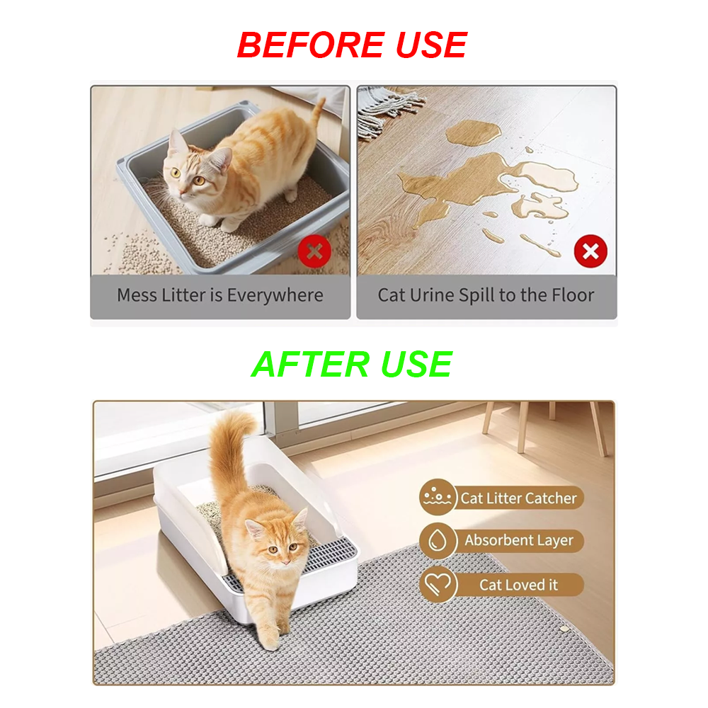 50% DE REMISE TEMPORAIRE | LitterCatcher™ | Tapis pour litière de chat