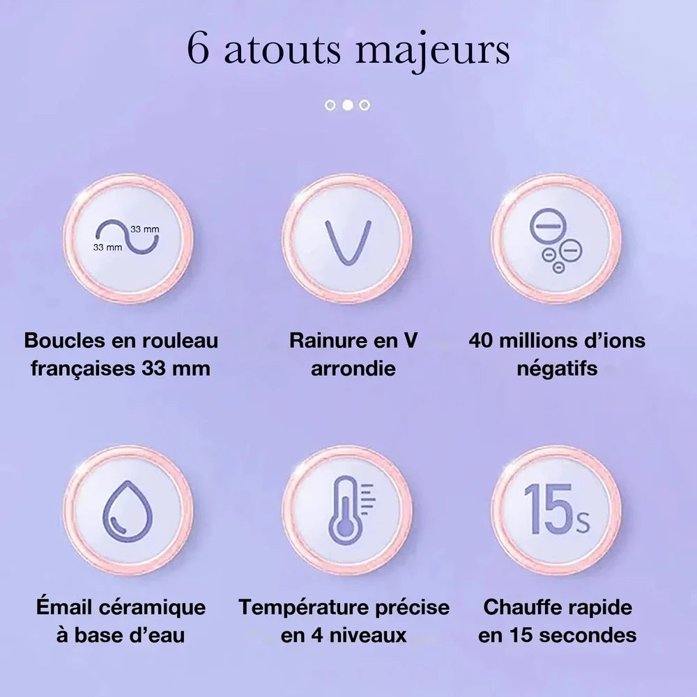 -50 % · OFFRE LIMITÉE · CurlEase™ · Fer à boucler French Wave