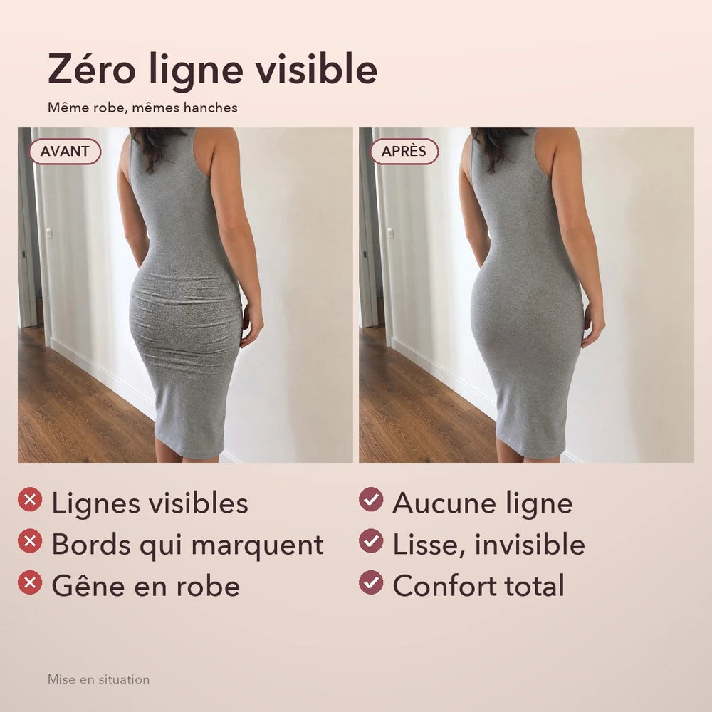 1+1 OFFERT · AUJOURD'HUI · SilkSculpt™ · Culottes élégantes en soie glacée