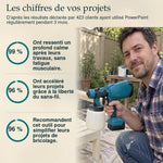 -50 % · OFFRE LIMITÉE · PowerPaint™ · Peignez plus vite et plus facilement !