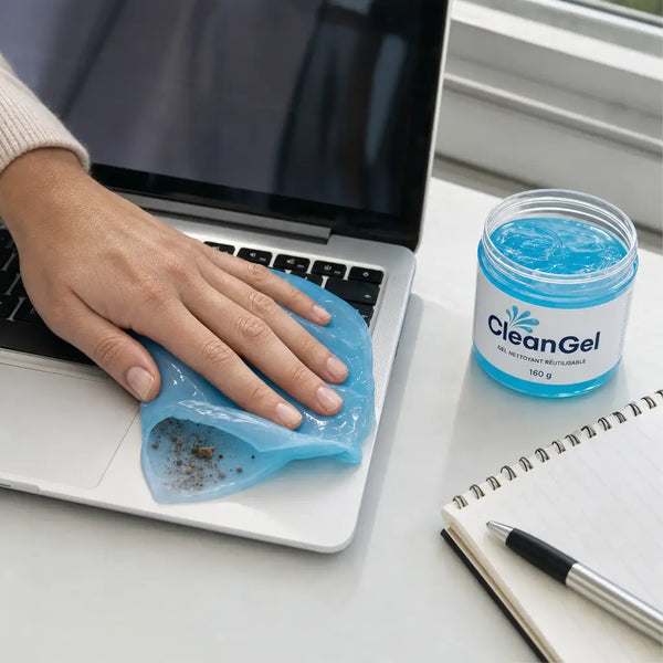Feuille de gel CleanGel soulevée d