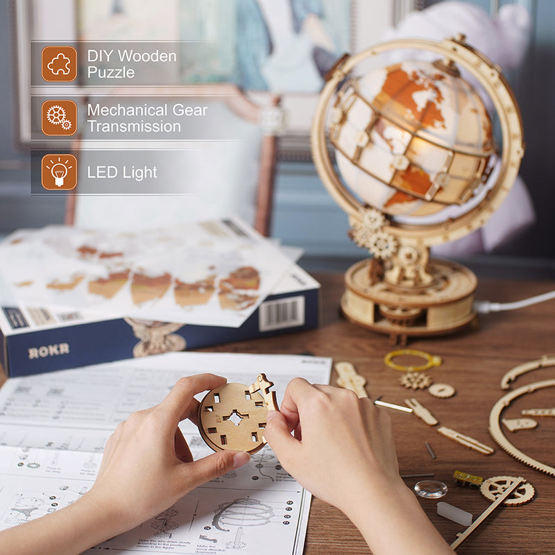 50 % DE RABAIS TEMPORAIRE | IllumiGlobe™ | Lampe en puzzle globe 3D illuminé