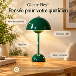 -50 % · OFFRE LIMITÉE · GleamFlex™ · Lampe de table LED élégante à intensité réglable