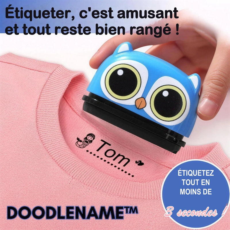 -50 % · OFFRE LIMITÉE · DoodleName™ · Étiquetez en moins de 3 secondes !