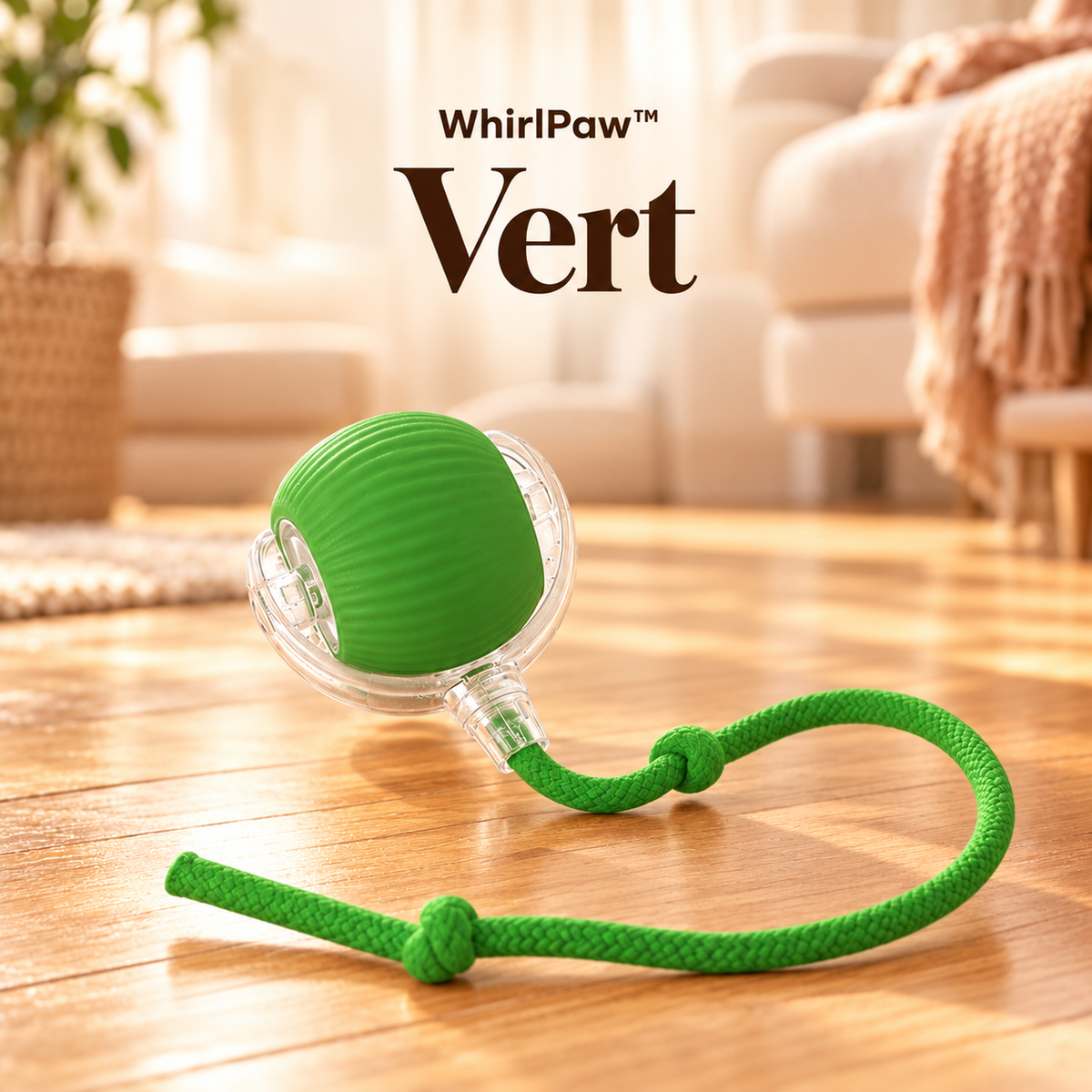 1+1 OFFERT · AUJOURD'HUI · WhirlPaw™ · Balle interactive pour animaux