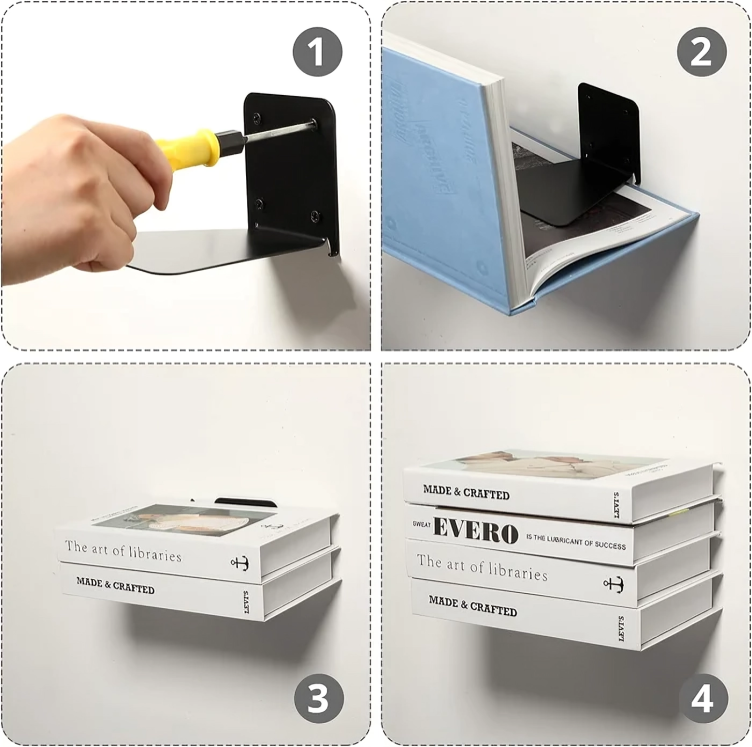 1 + 1 GRATUIT AUJOURD'HUI | AirBooks™ | Étagères flottantes invisibles