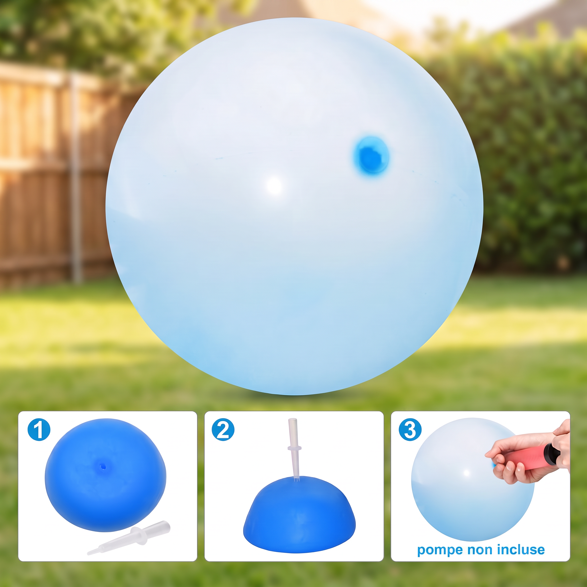 1+1 OFFERT · AUJOURD'HUI · Bulles rebondissante · La tendance été 2026 pour les jouets d’extérieur !