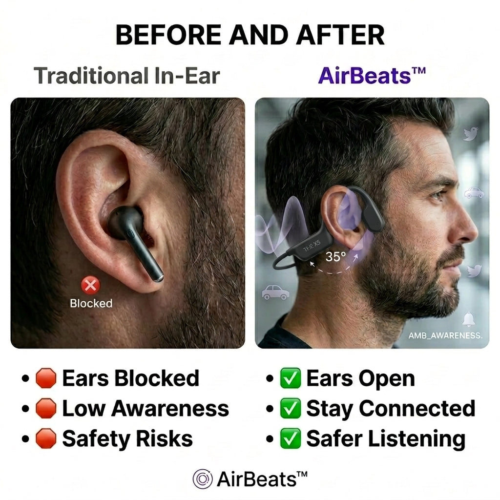 -50 % · OFFRE LIMITÉE · AirBeats™ · Son ouvert
