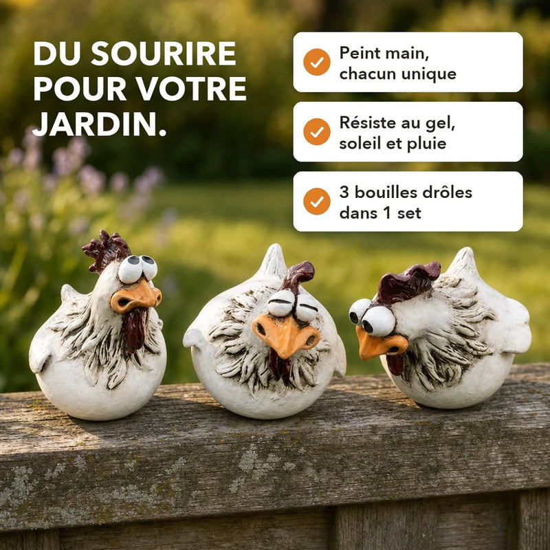 -50 % · OFFRE LIMITÉE · VibrantRooster™ · La décoration de jardin la plus joyeuse !