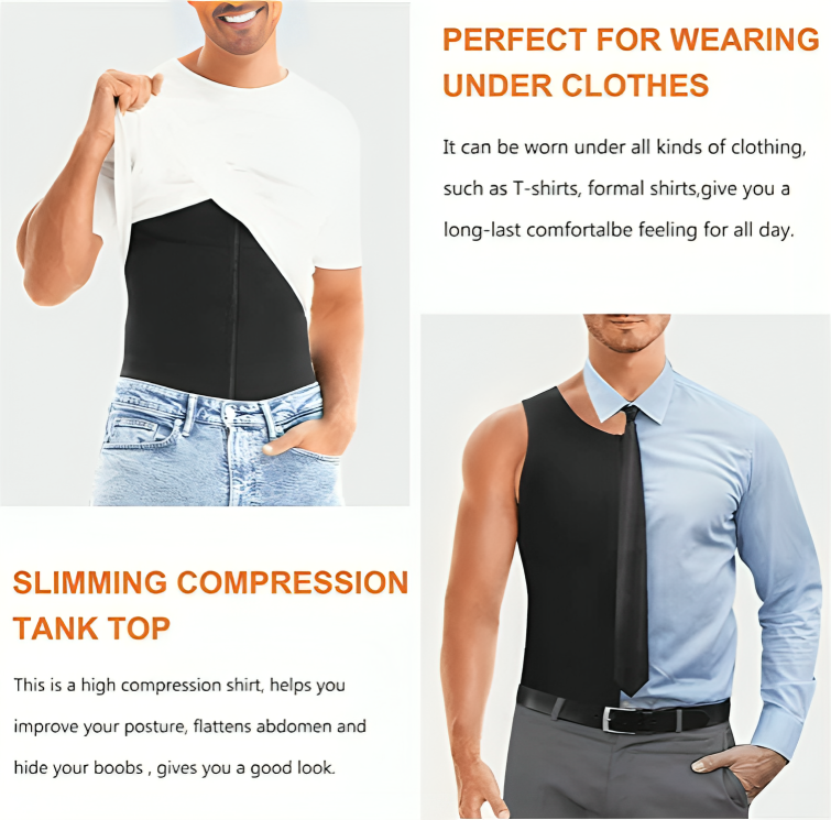 1 + 1 GRATUIT AUJOURD'HUI | ShapeMax™ | Gilet de compression pour hommes