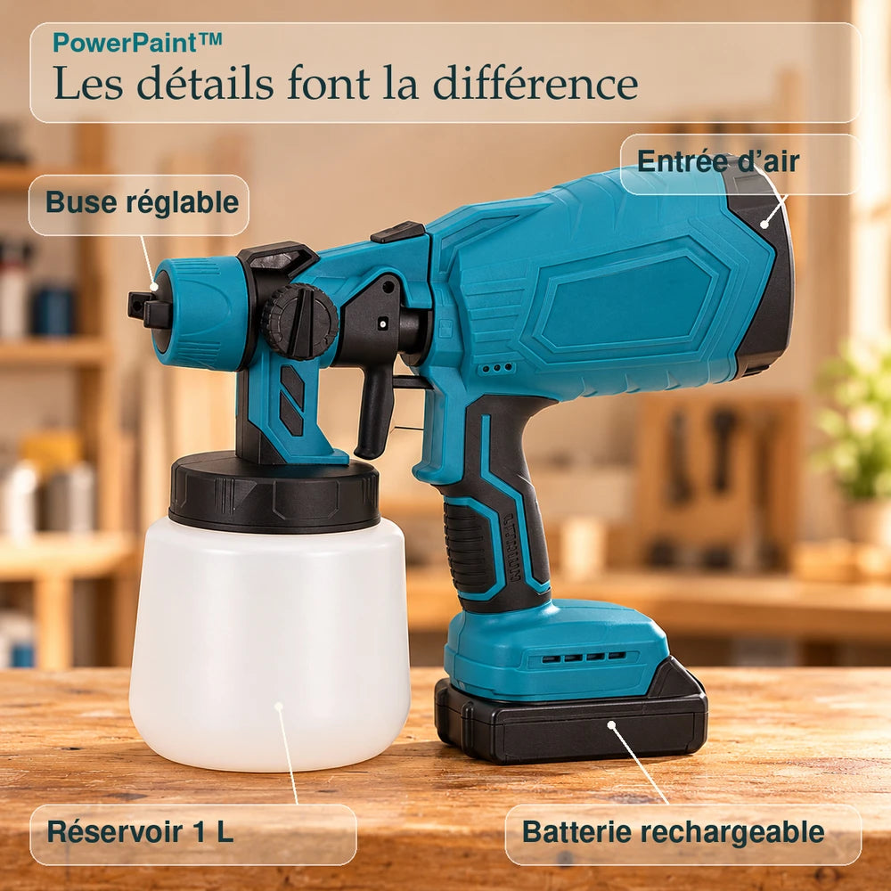 -50 % · OFFRE LIMITÉE · PowerPaint™ · Peignez plus vite et plus facilement !