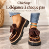 -50 % · OFFRE LIMITÉE · ChicStep™ · Mocassins à nœud