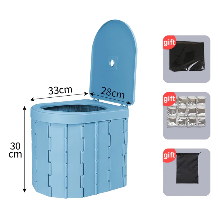 50 % DE REMISE TEMPORAIRE | QuickPotty™ | Toilette portable pliable pour extérieur