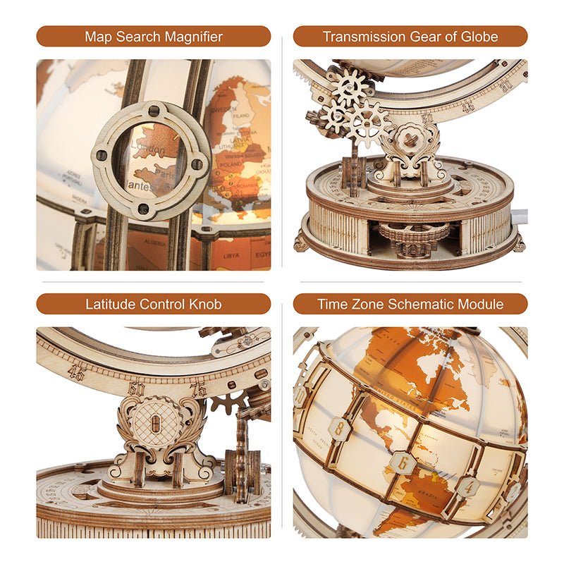 50 % DE RABAIS TEMPORAIRE | IllumiGlobe™ | Lampe en puzzle globe 3D illuminé
