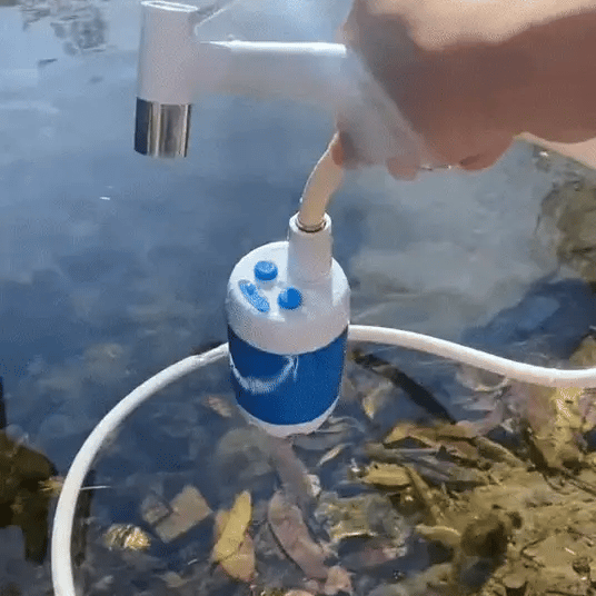 50 % DE REMISE TEMPORAIRE  ShowerGo™ - Pompe à eau portable : kit avec tuyau et buse