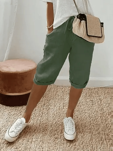 -50 % · OFFRE LIMITÉE · Jenna™ · Short femme en coton et lin