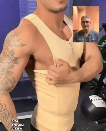 50 % DE REMISE TEMPORAIRE  CoreSculpt™ - Gilet gainant homme avec fermeture éclair pour amincisseme