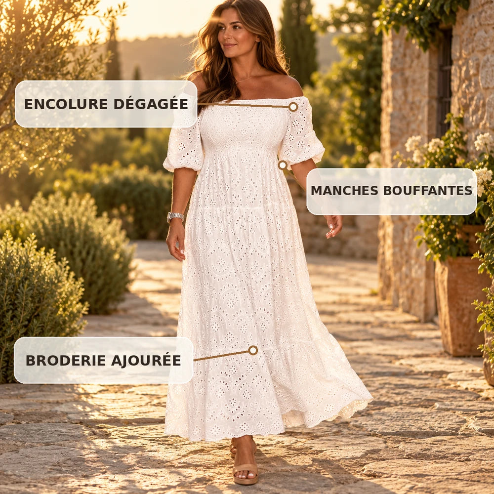 -50 % · OFFRE LIMITÉE · Penelope™ · Robe trapèze brodée pour femme