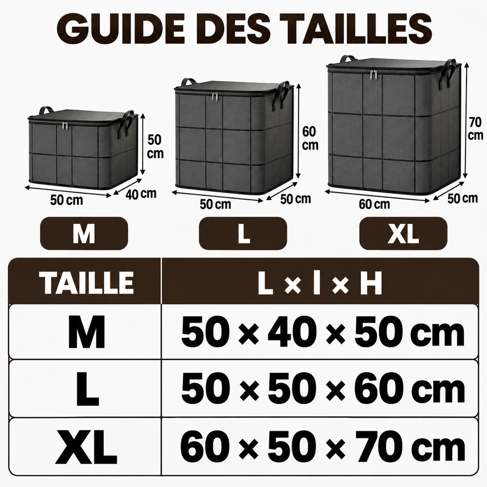 1+1 OFFERT · AUJOURD'HUI · StoreNest™ · Grand sac de rangement