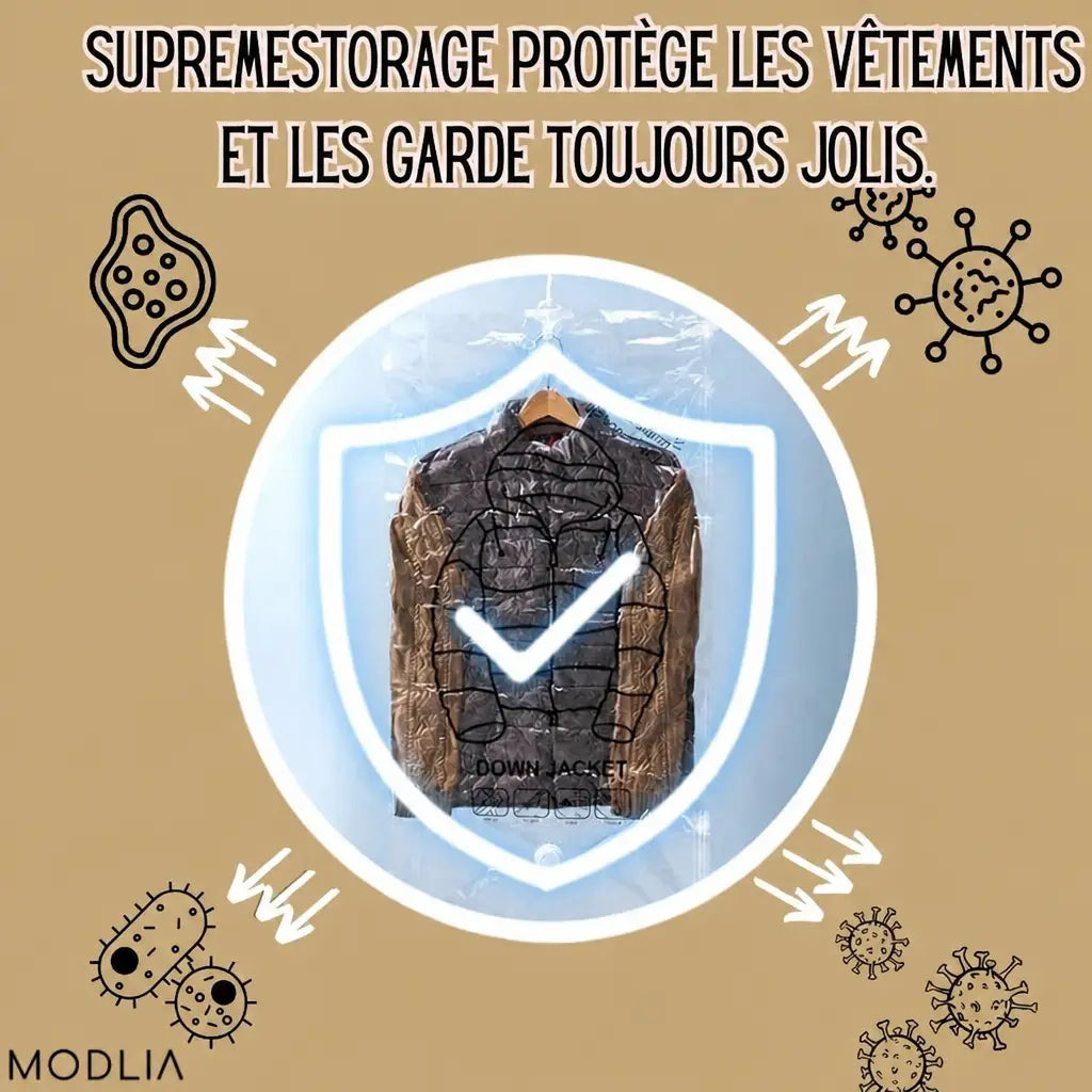 3+2 OFFERT · AUJOURD'HUI · SupremeStorage™ · Optimisez votre espace sans effort !