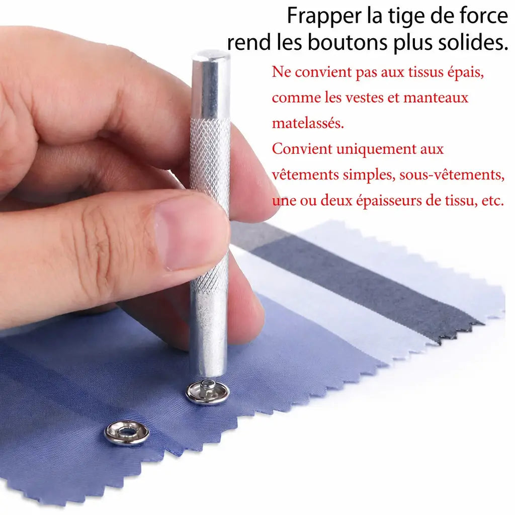 SnapCraft™ · Ensemble d'outils de presse avec pince à riveter pour boutons-pression en métal · -50 % · OFFRE LIMITÉE