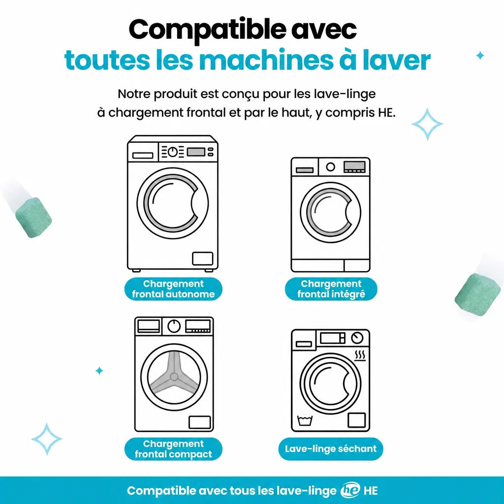 -50 % · OFFRE LIMITÉE · DrumFresh™ · Nettoyant pour lave-linge