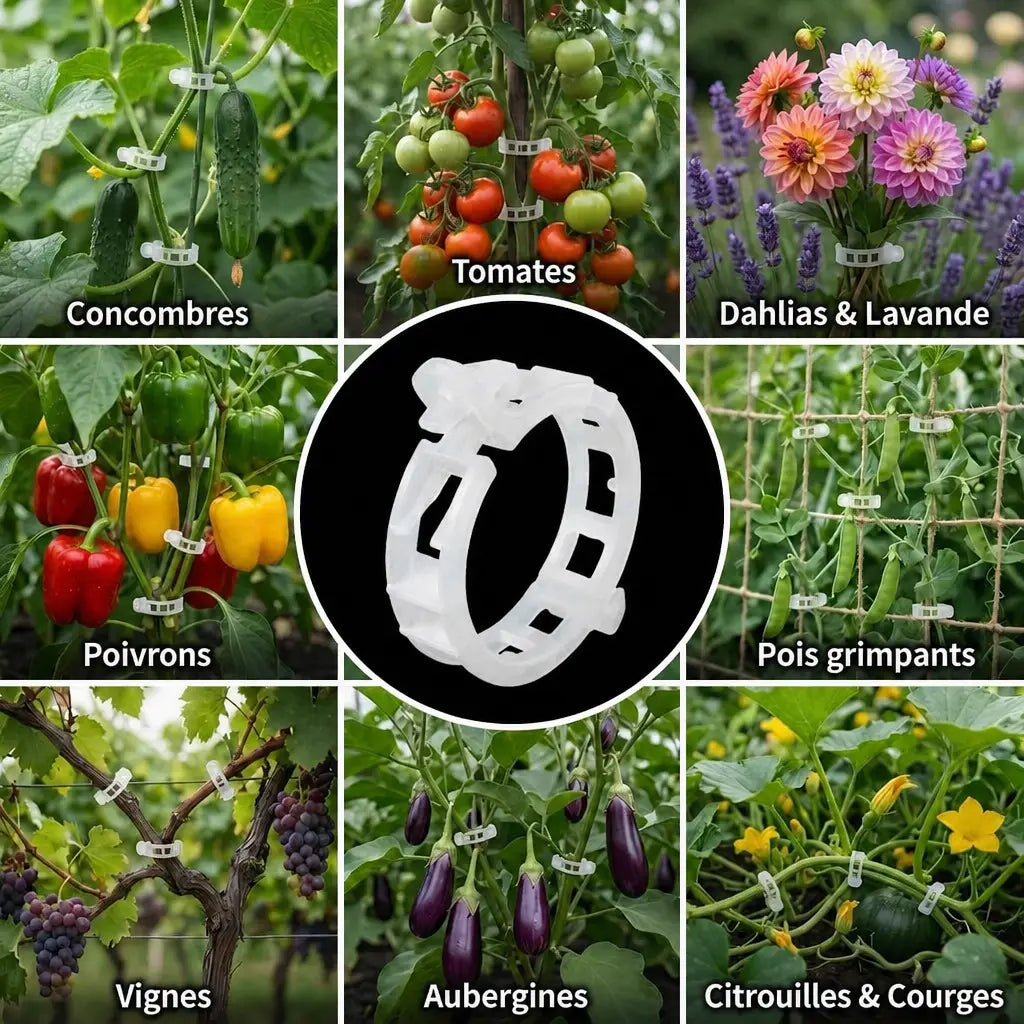 3+1 OFFERT · AUJOURD'HUI · StemHold™ · Clips pour plantes