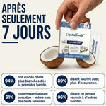 1+1 OFFERT · AUJOURD'HUI · CrystalSmile™ · Bandes de blanchiment dentaire
