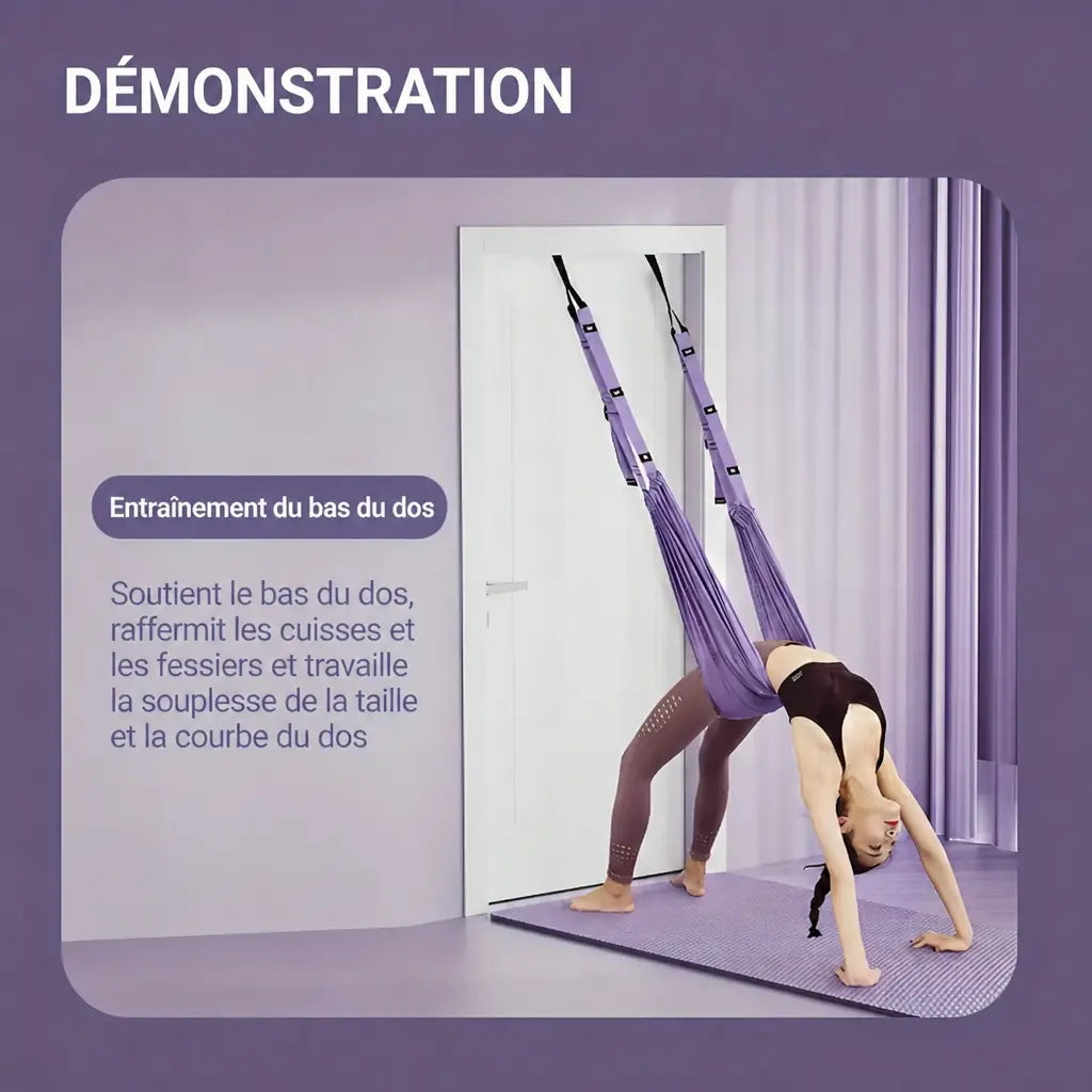 -50 % · OFFRE LIMITÉE · AeroStretch™ · Hammock de Yoga Aérien
