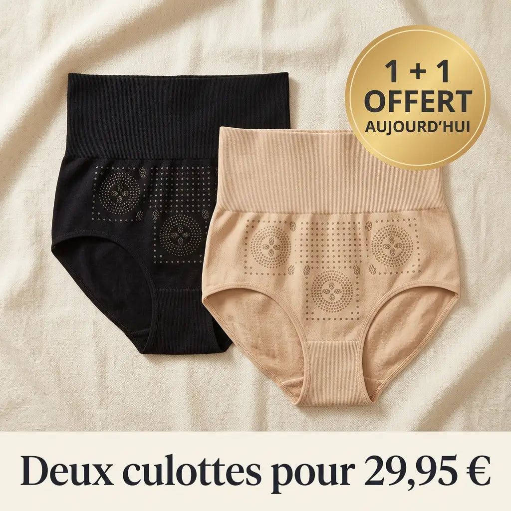 1 + 1 offert aujourd'hui, deux culottes gainantes Slim&Tone pour 29,95 euros