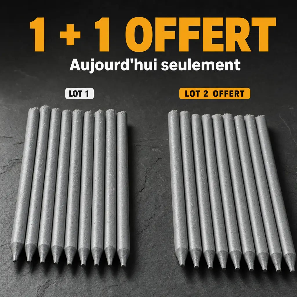 1 + 1 offert aujourd'hui, deux lots de baguettes WeldRods