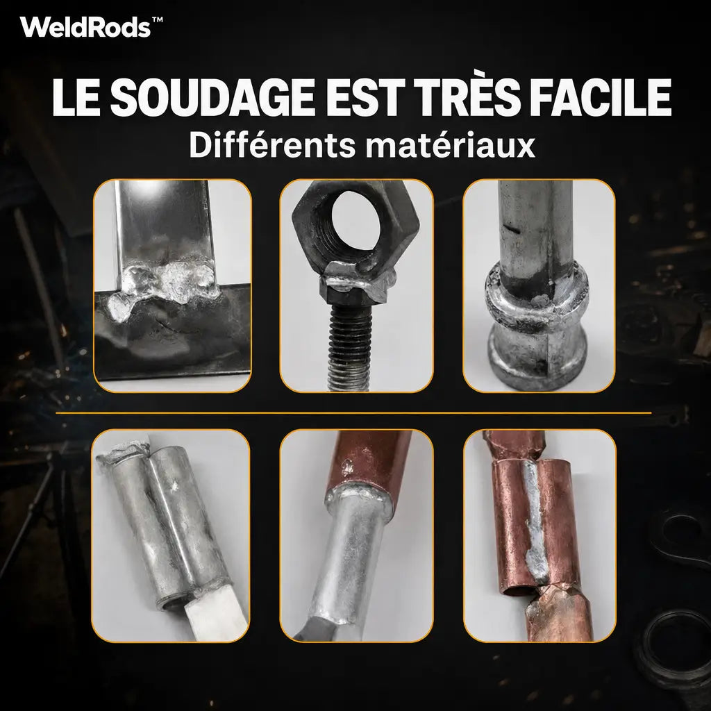 Le soudage est tres facile sur differents materiaux