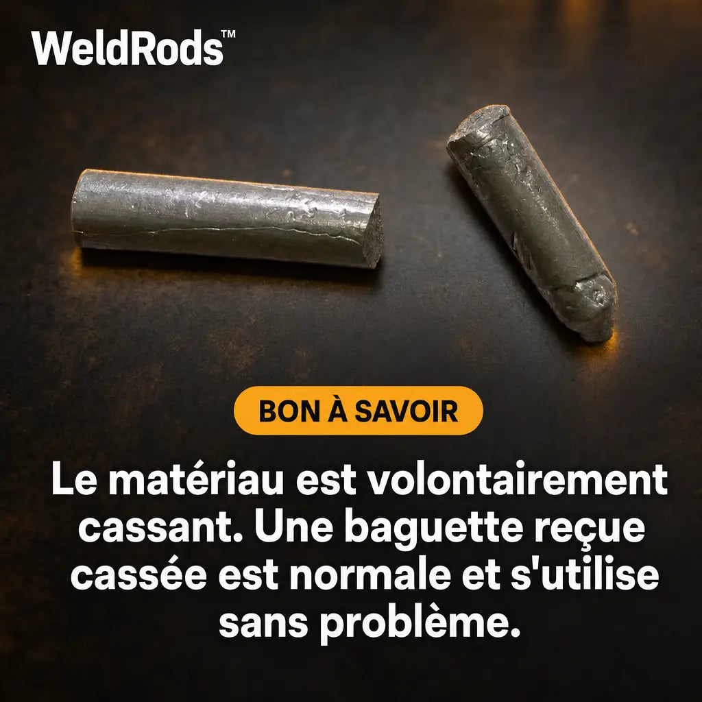 Bon a savoir, le materiau est volontairement cassant