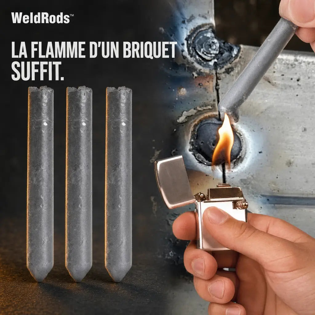 La flamme d'un briquet suffit