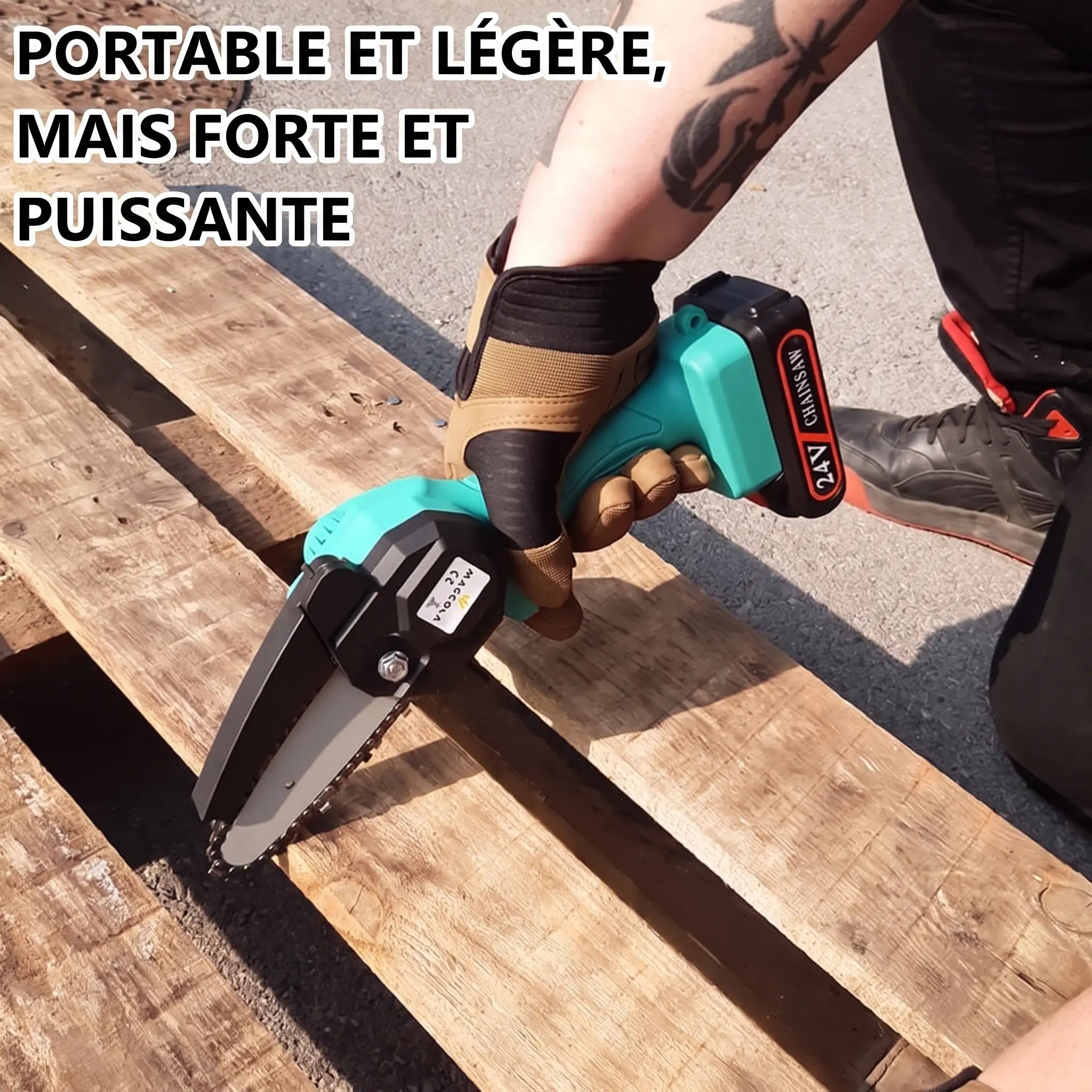 Portable et légère, forte et puissante