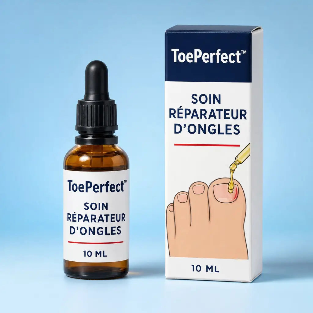 Emballage ToePerfect flacon et boite