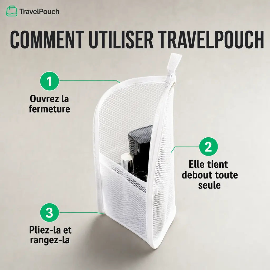 Comment utiliser TravelPouch en trois etapes