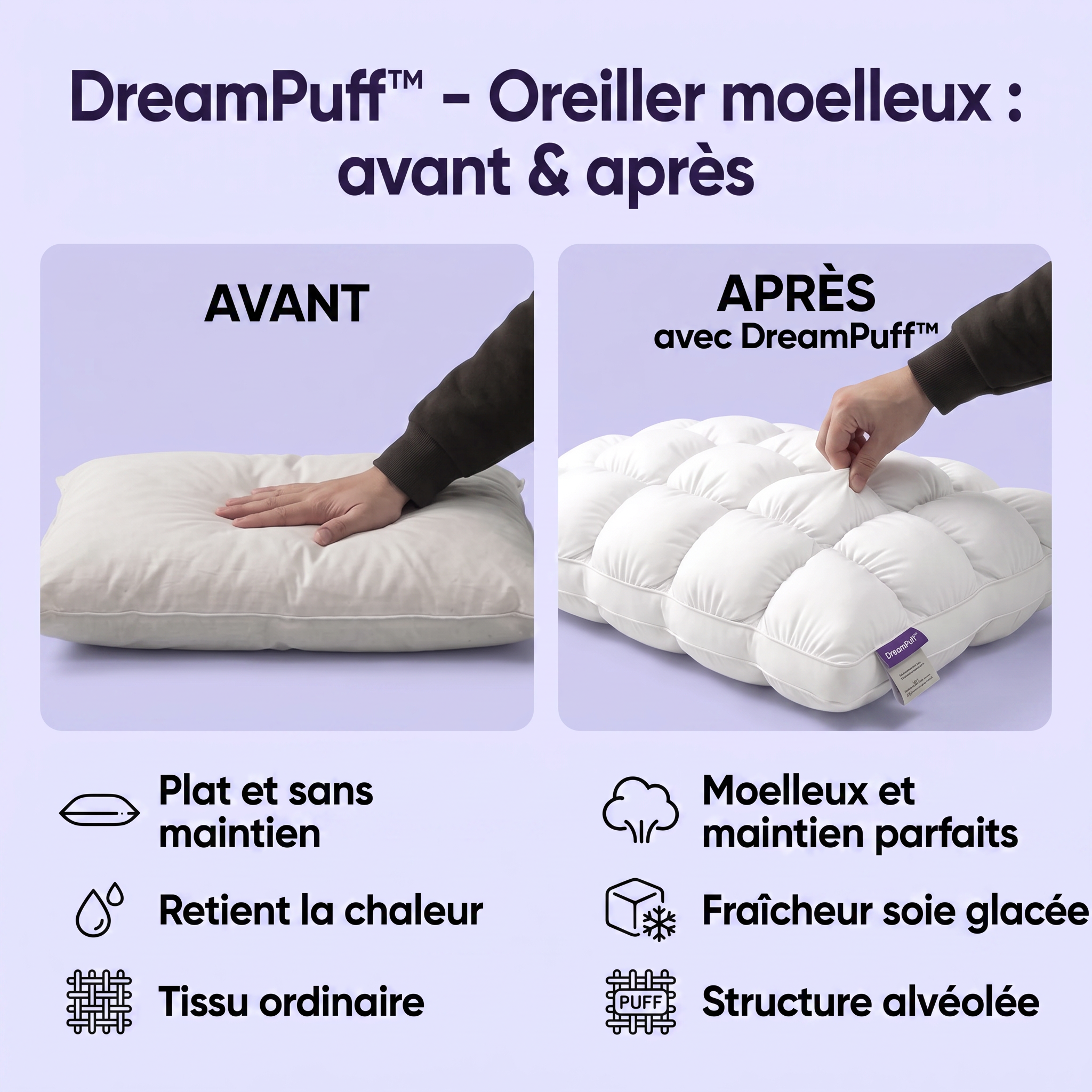 -50 % · OFFRE LIMITÉE · DreamPuff™
